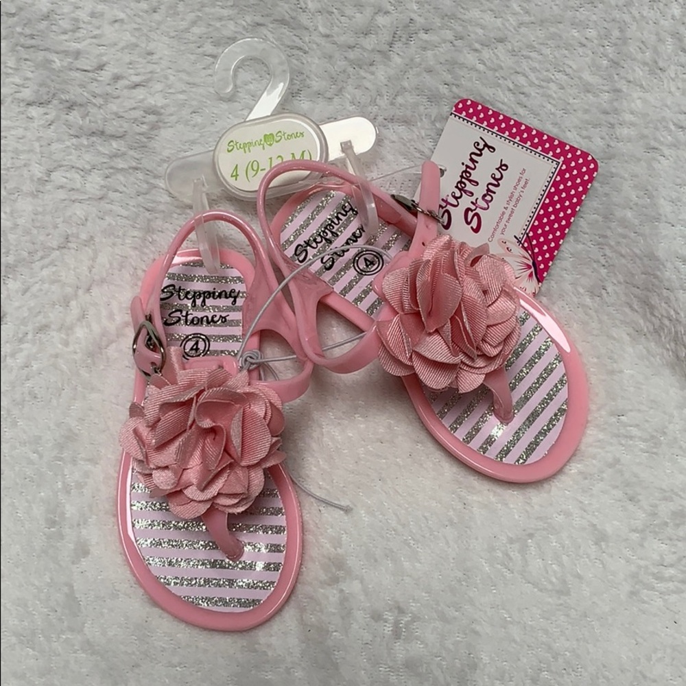 Pink Baby Sandals Size 4 (9-12 months) NEW